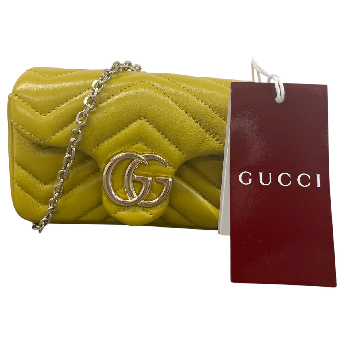 Women's Shoulder GG Marmont Mini Crossbody Bag Yellow - Photo 1