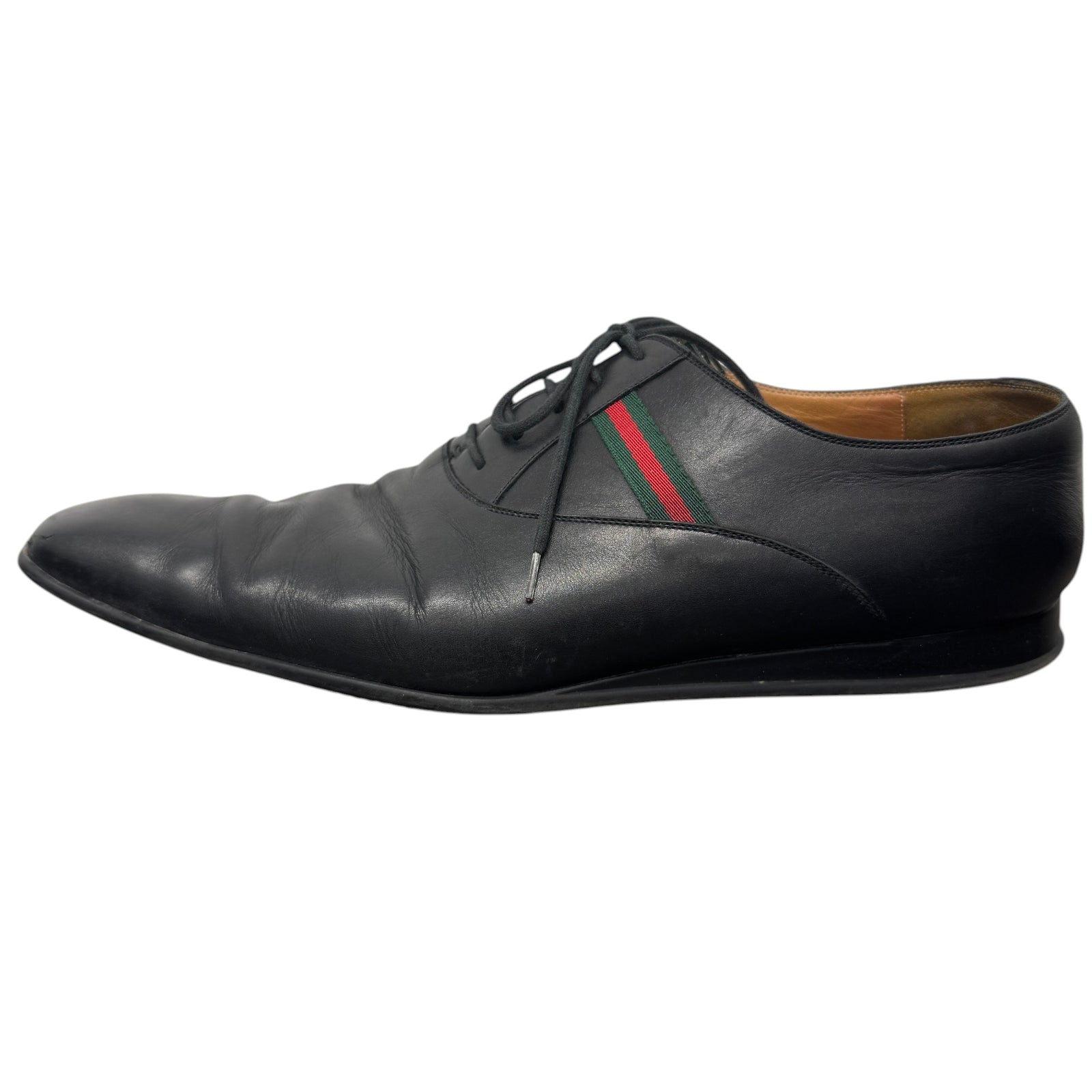 Men's Web Stripe Hebron Loafers Black Size EU 45.5 / UK 11.5 - Photo 4