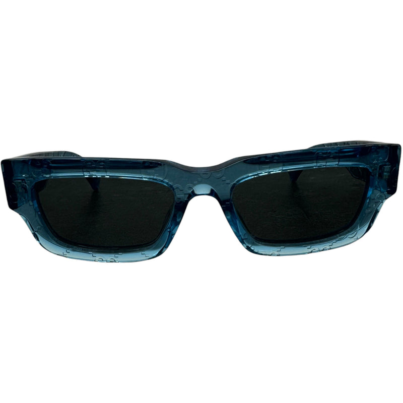 Men's Monogram Rectangle Sunglasses Blue
