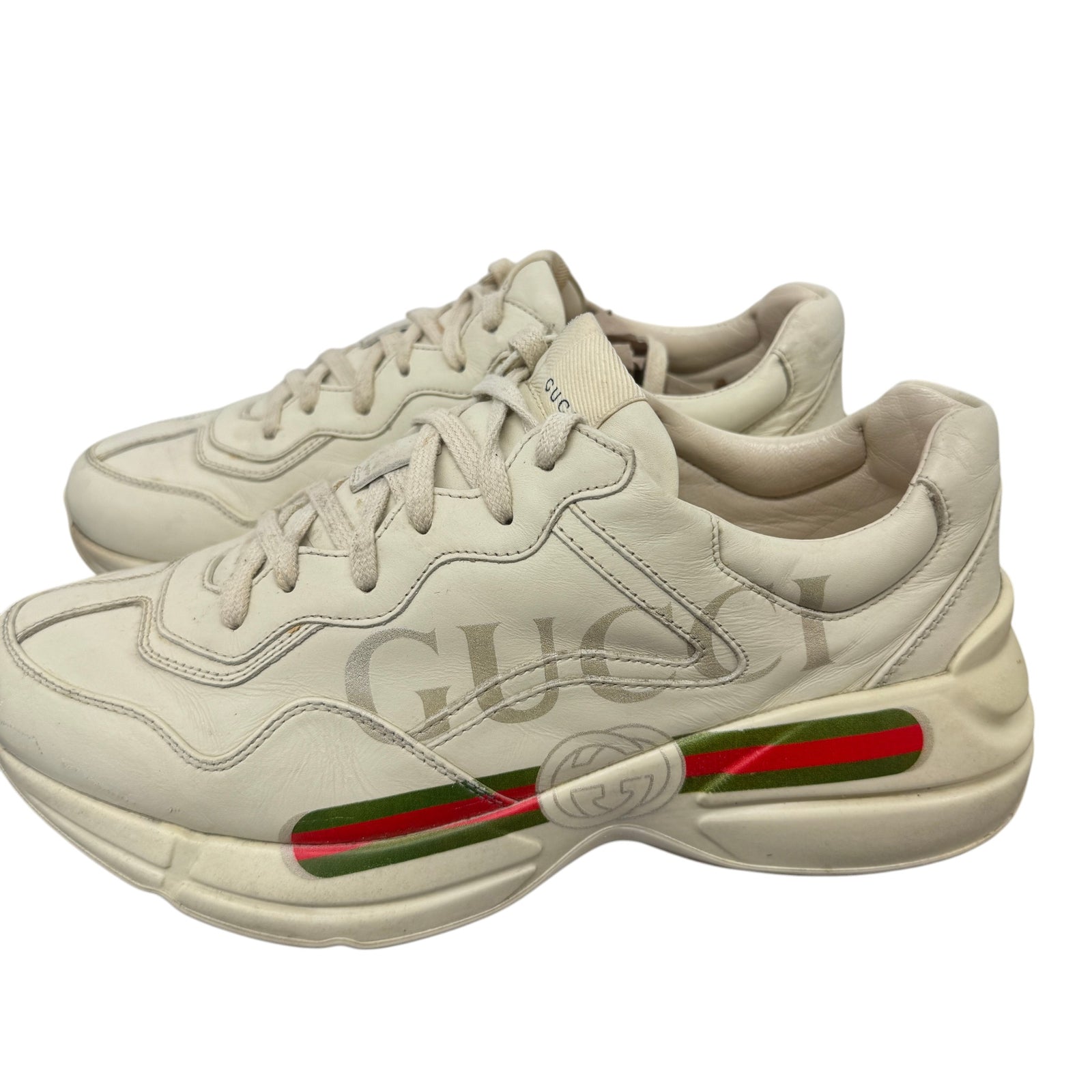 Men's Rhyton Low Trainers Beige Size EU 42.5 / UK 8.5 - Photo 7
