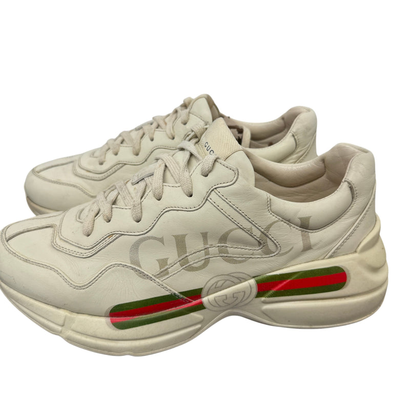 Men's Rhyton Low Trainers Beige Size EU 42.5 / UK 8.5