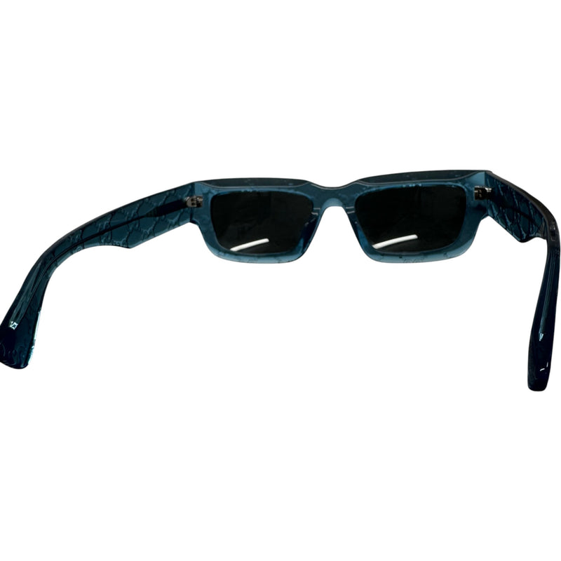 Men's Monogram Rectangle Sunglasses Blue