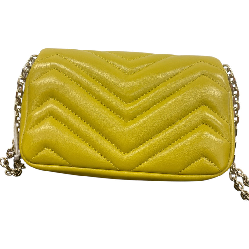Women's Shoulder GG Marmont Mini Crossbody Bag Yellow