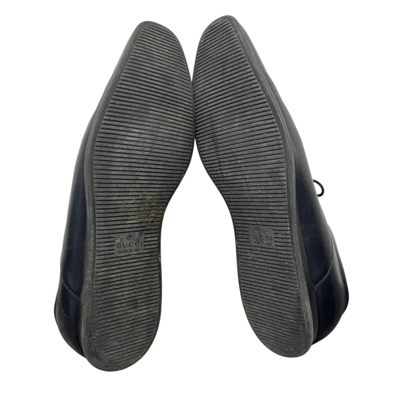 Men's Web Stripe Hebron Loafers Black Size EU 45.5 / UK 11.5