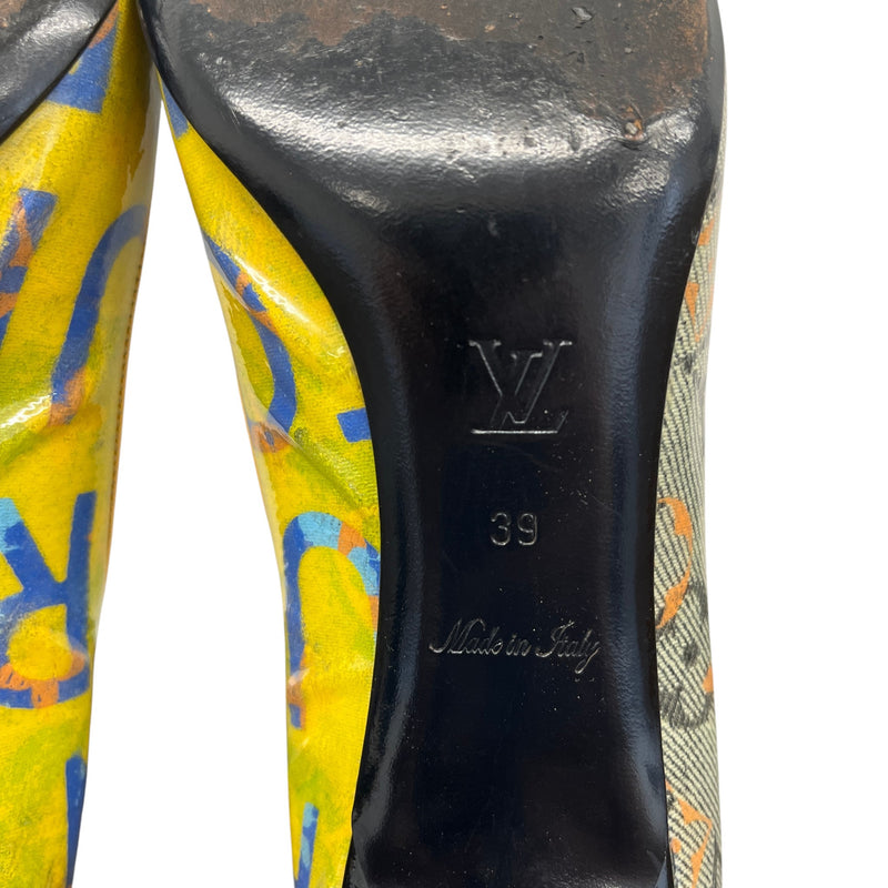 Women's Monogram Textile Pump Heels Multi-Coloured Size EU 39 / UK 6