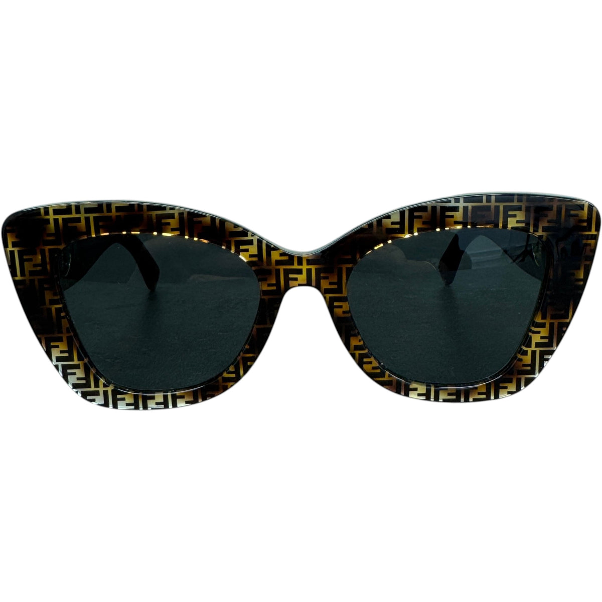 Women's FF0327S Cat Eye Sunglasses Brown - Photo 1