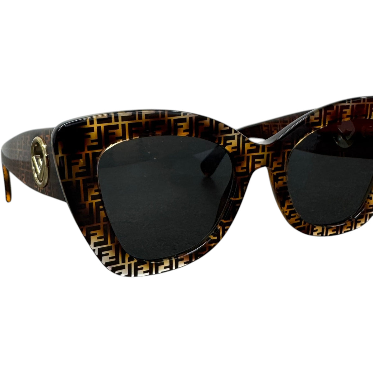 Women's FF0327S Cat Eye Sunglasses Brown - Photo 3