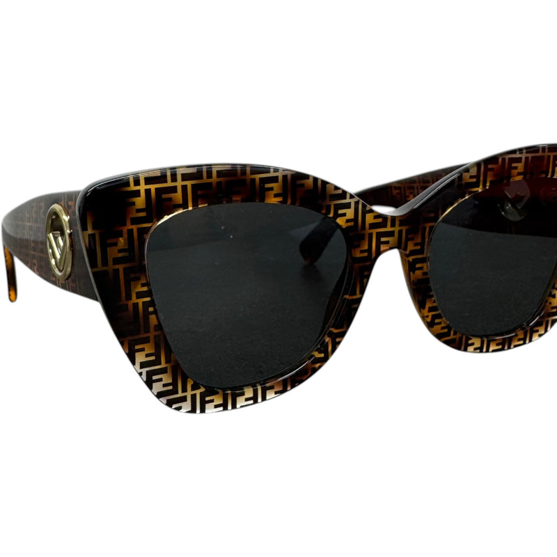 Women's FF0327S Cat Eye Sunglasses Brown