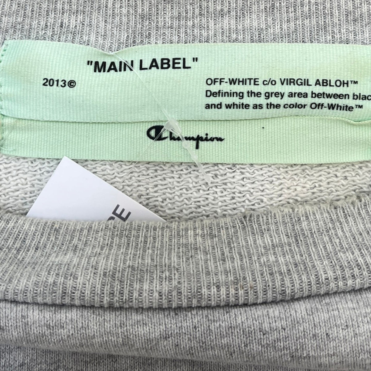 Men's X Champion Distressed Arrow Logo Sweatshirt Grey Size M - Photo 5