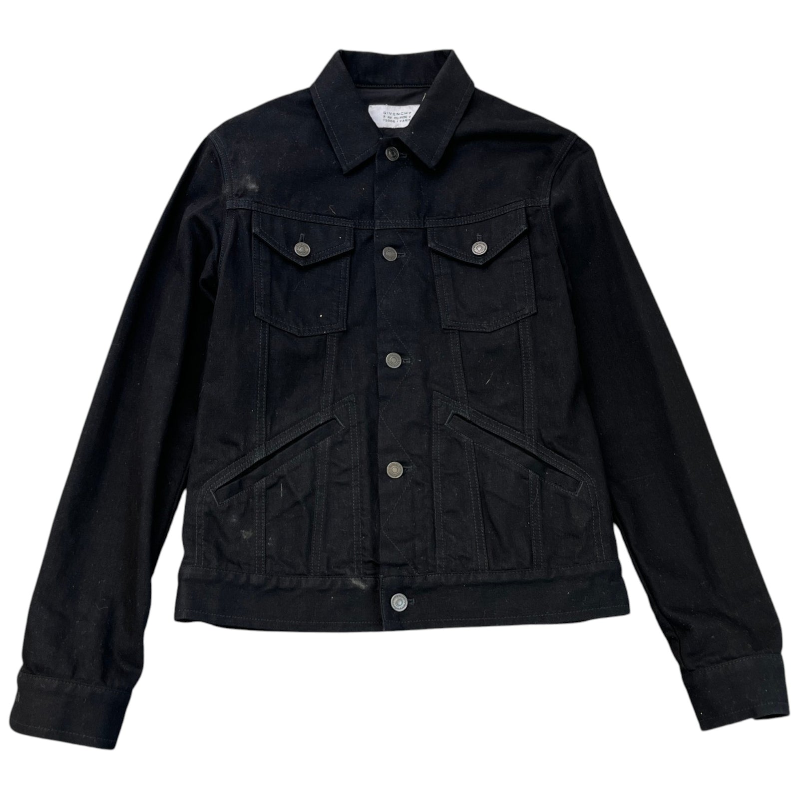 Men's Embroidered Logo Jacket Black Size M - Photo 1