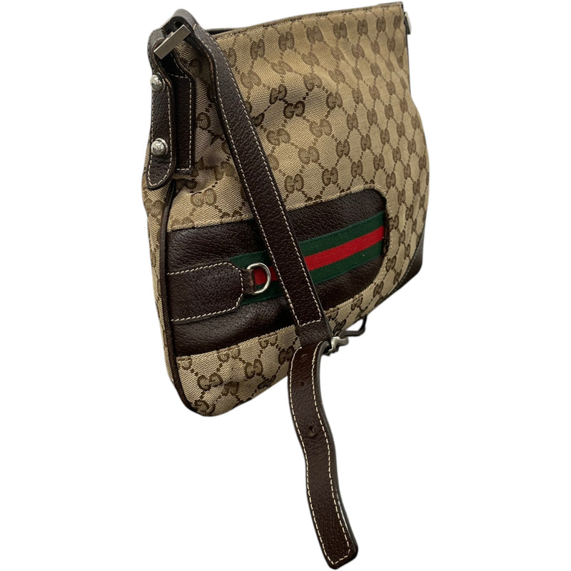 Women's Gg Supreme Web Stripe Messenger Bag Beige