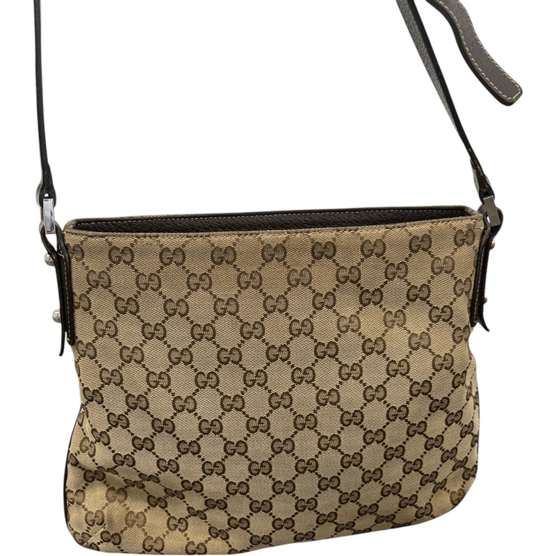 Women's Gg Supreme Web Stripe Messenger Bag Beige