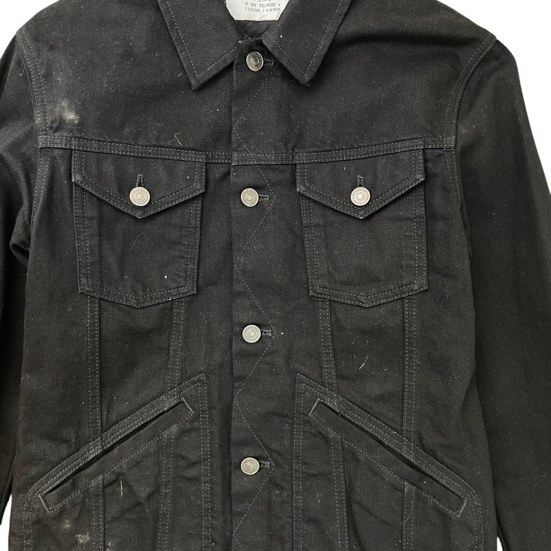 Men's Embroidered Logo Jacket Black Size M