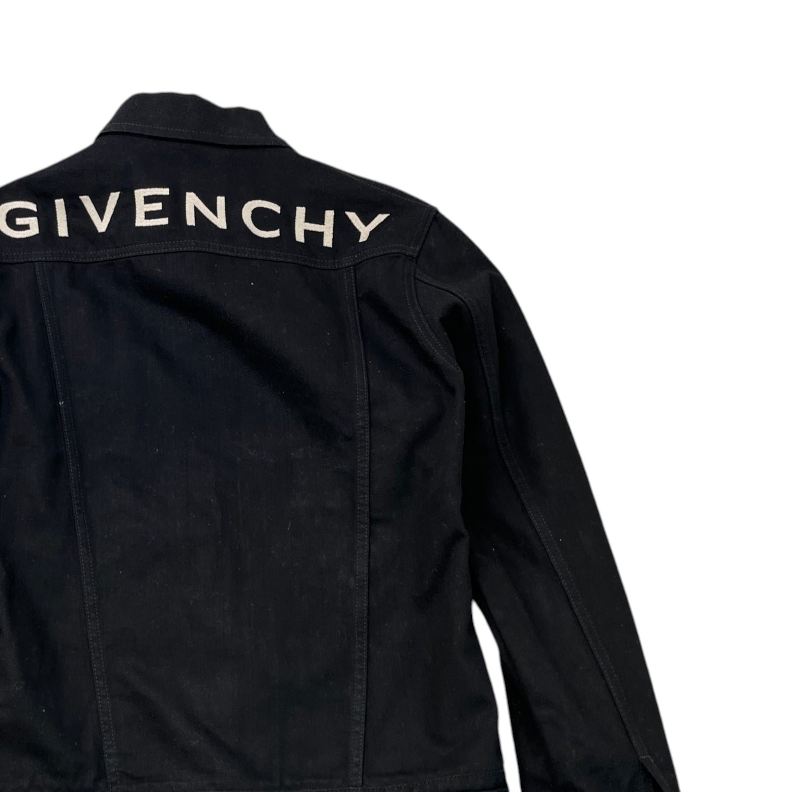 Men's Embroidered Logo Jacket Black Size M - Photo 4
