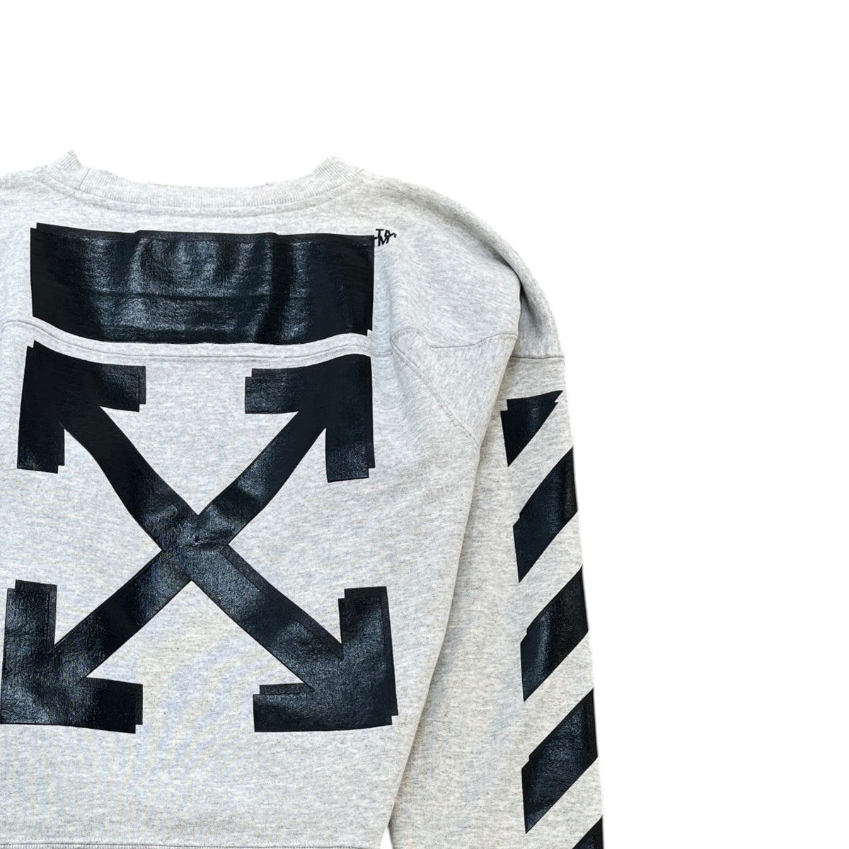 Men's X Champion Distressed Arrow Logo Sweatshirt Grey Size M - Photo 4