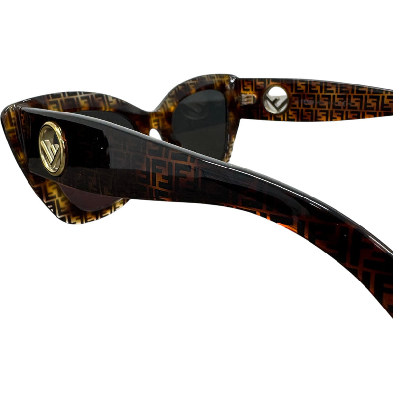 Women's FF0327S Cat Eye Sunglasses Brown