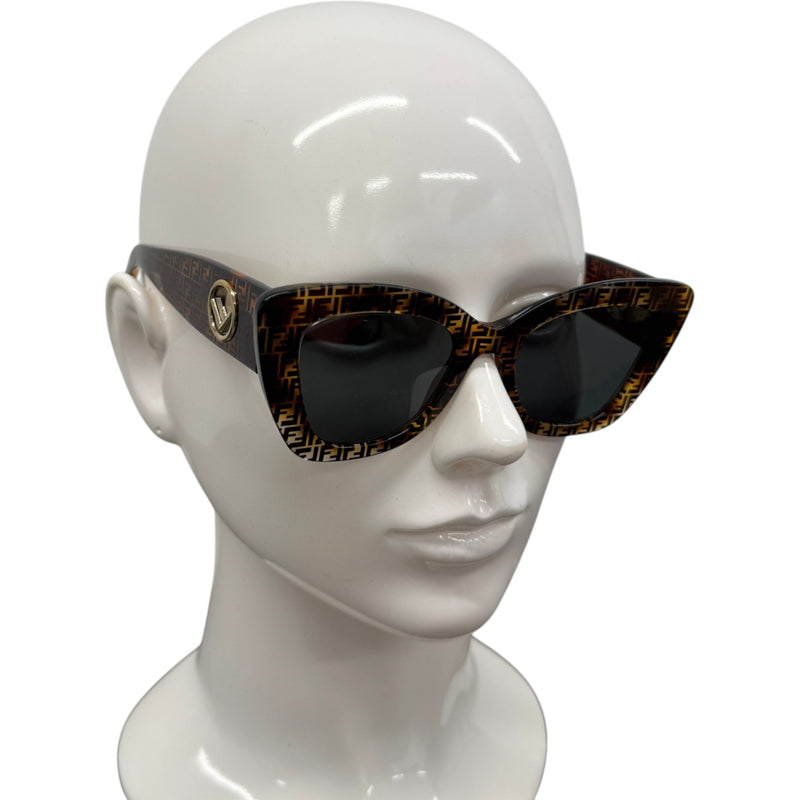 Women's FF0327S Cat Eye Sunglasses Brown