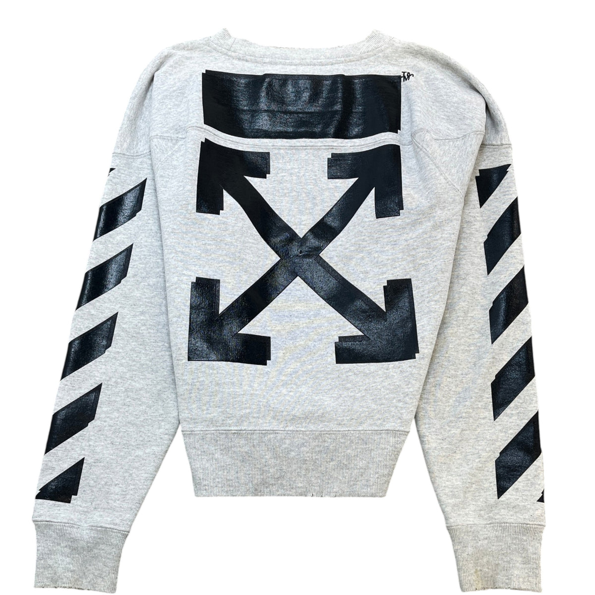 Men's X Champion Distressed Arrow Logo Sweatshirt Grey Size M - Photo 2