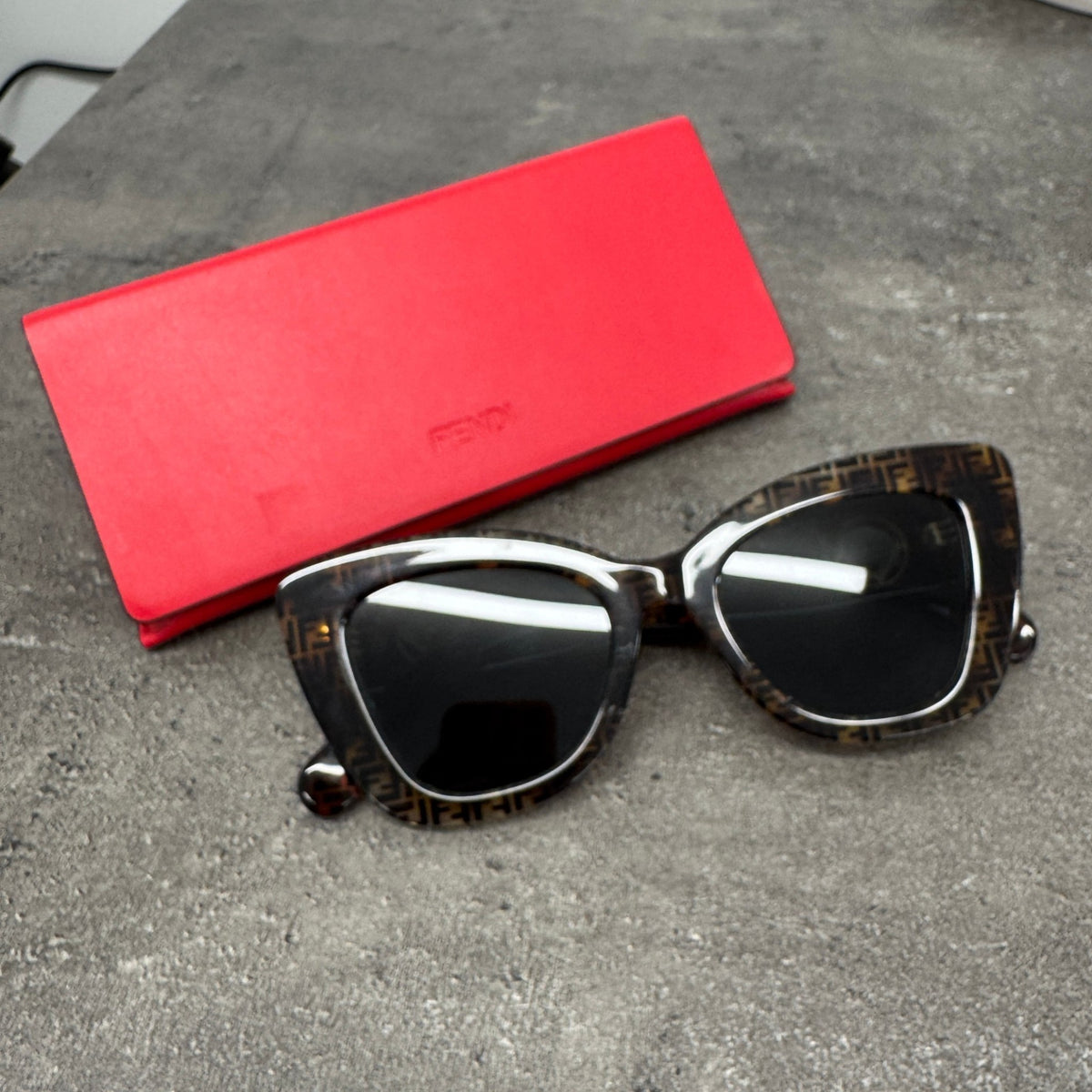 Women's FF0327S Cat Eye Sunglasses Brown - Photo 9