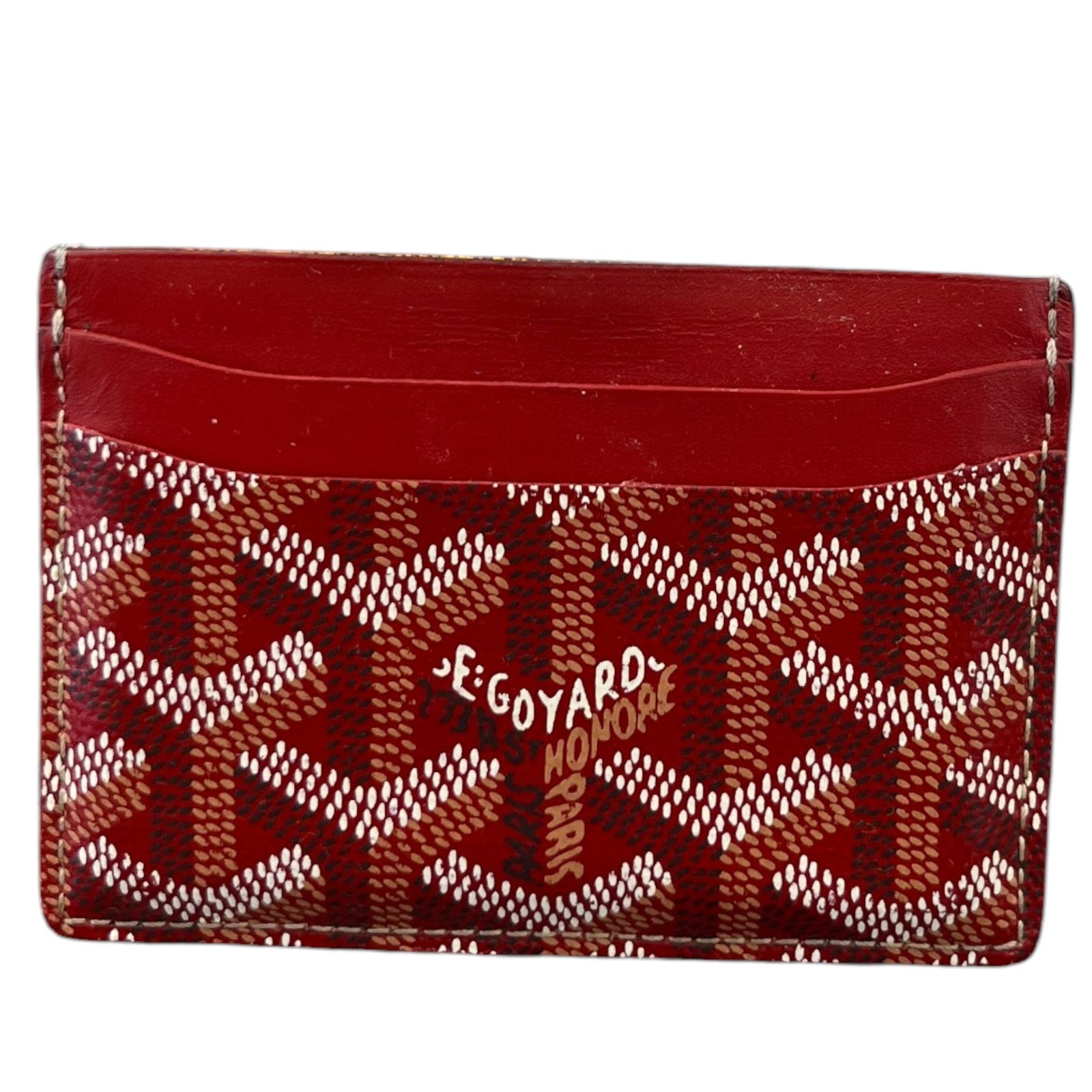 Men's Saint Sulpice Card Holder Red - Photo 2