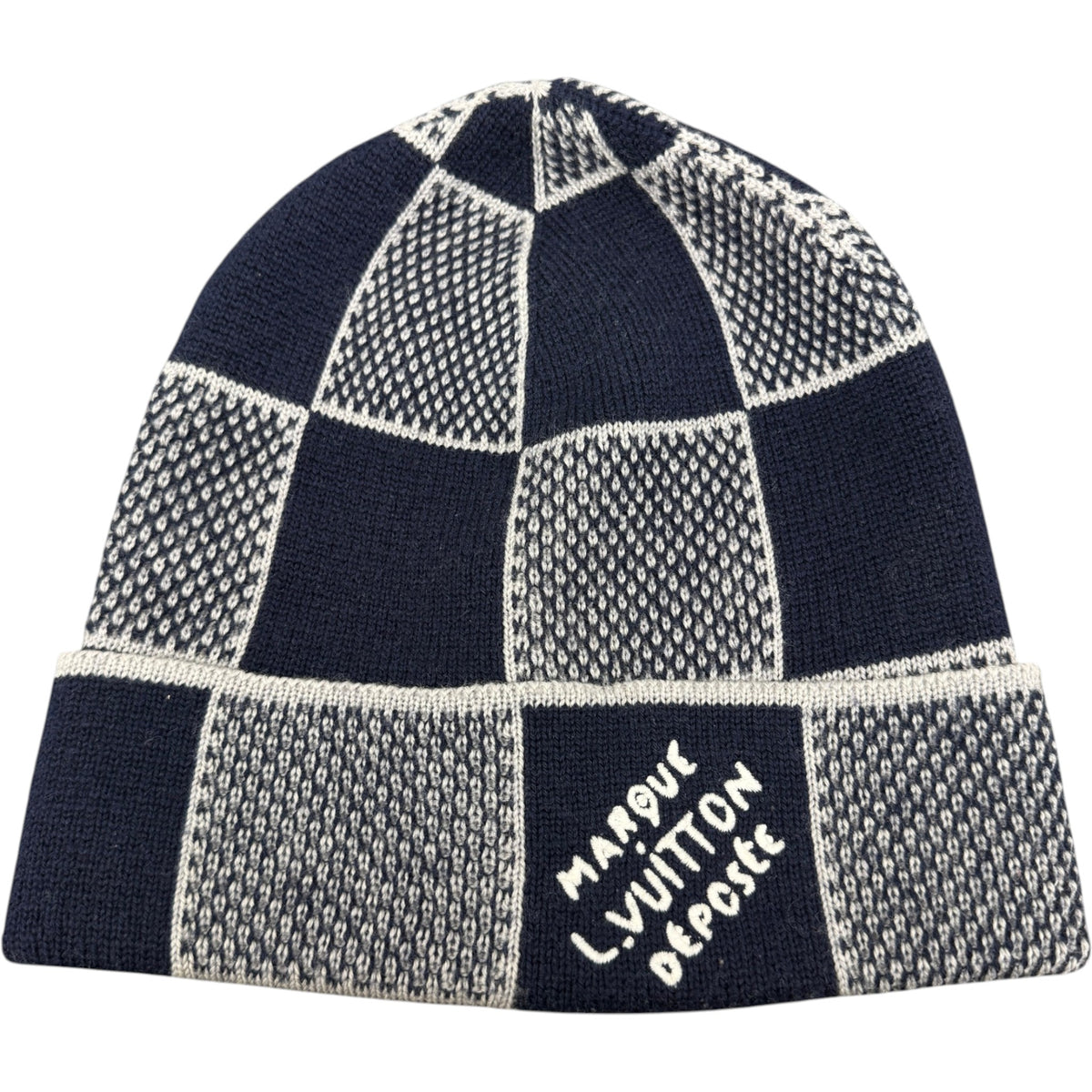 Men's Damier Bucket Hat Navy Size S - Photo 1