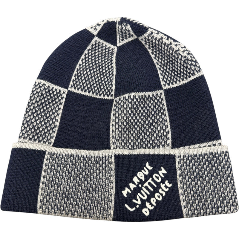 Men's Damier Bucket Hat Navy Size S