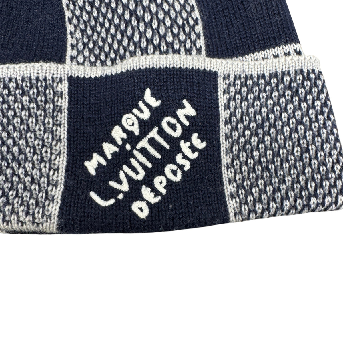 Men's Damier Bucket Hat Navy Size S - Photo 4