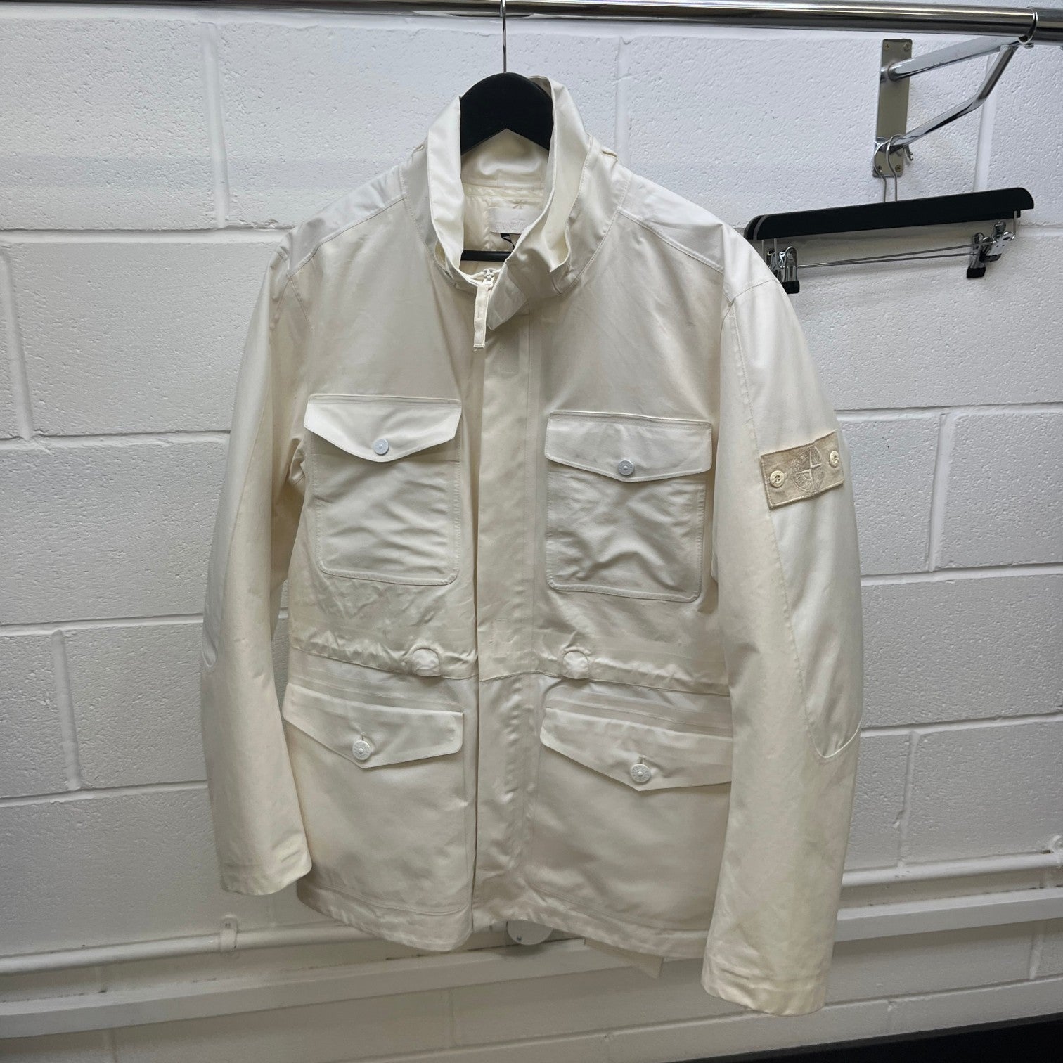 Men's Tank Shield Ghost Piece Down Jacket White Size L - Photo 9