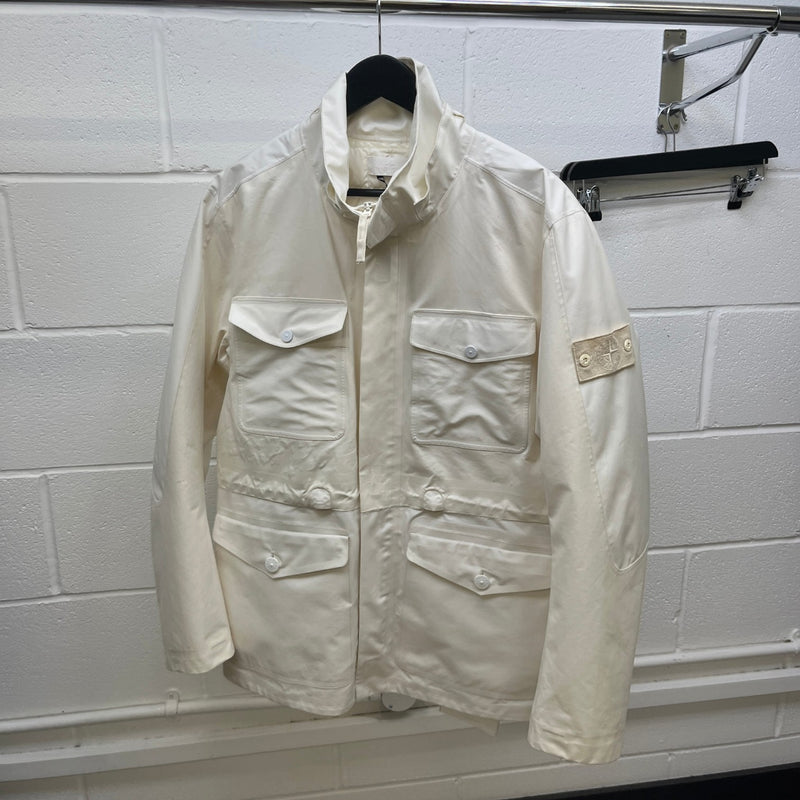 Men's Tank Shield Ghost Piece Down Jacket White Size L