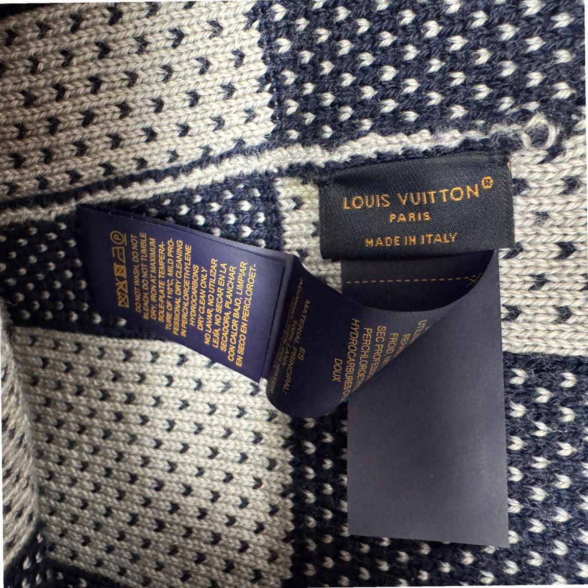Men's Damier Bucket Hat Navy Size S - Photo 5