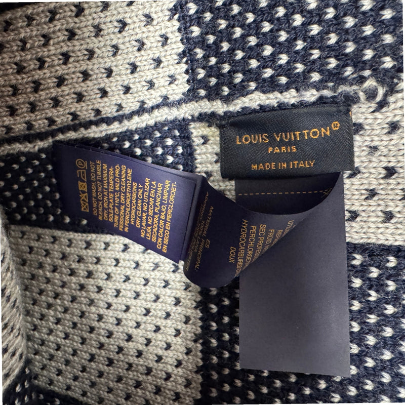 Men's Damier Bucket Hat Navy Size S