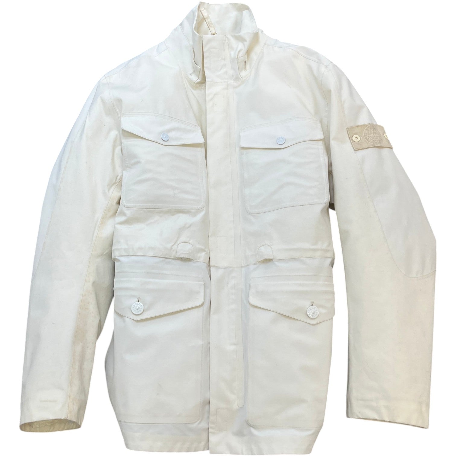Men's Tank Shield Ghost Piece Down Jacket White Size L - Photo 1