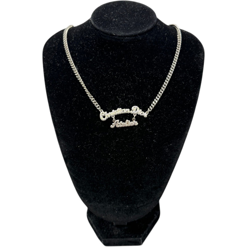 Men's Atelier Logo Necklace Silver