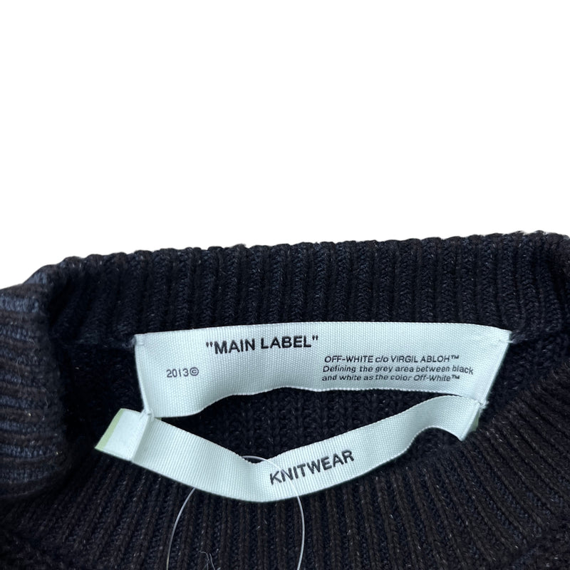 Men's Logo Knit Jumper Black Size M