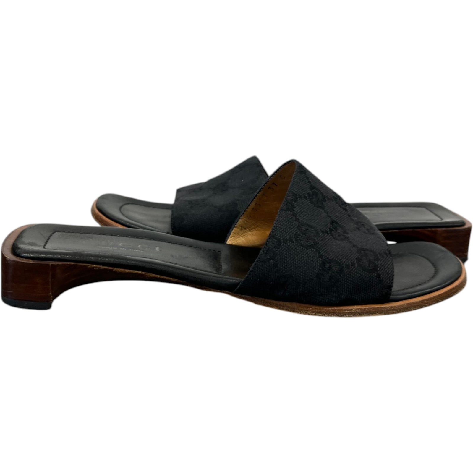 Women's Gg Supreme Sandals Black Size EU 37 / UK 4 - Photo 3