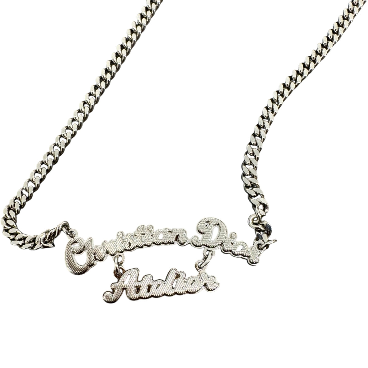 Men's Atelier Logo Necklace Silver - Photo 2