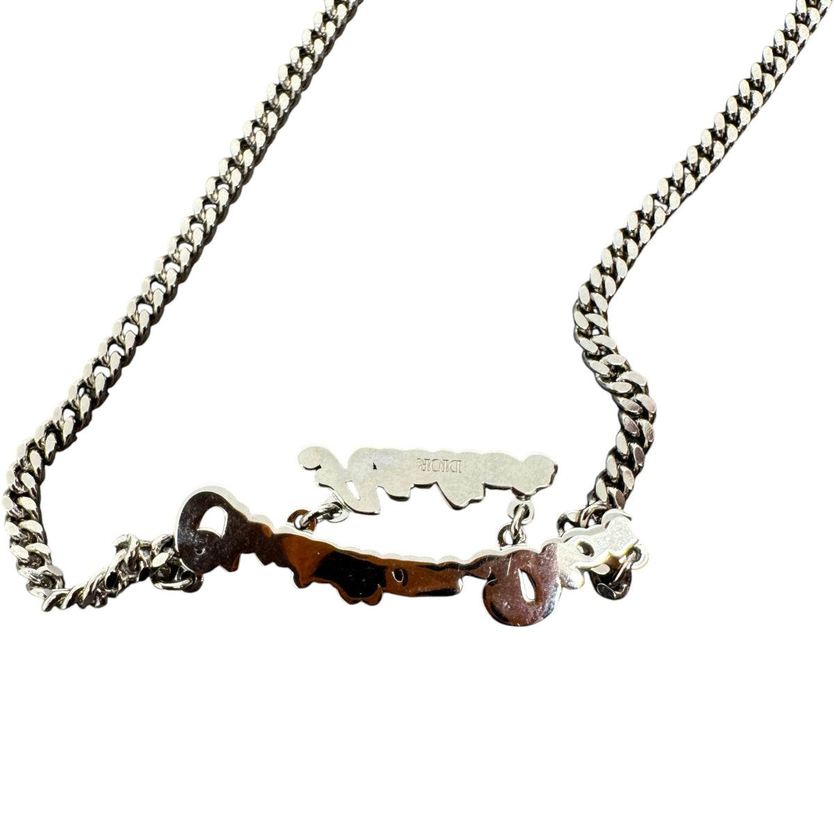 Men's Atelier Logo Necklace Silver - Photo 3