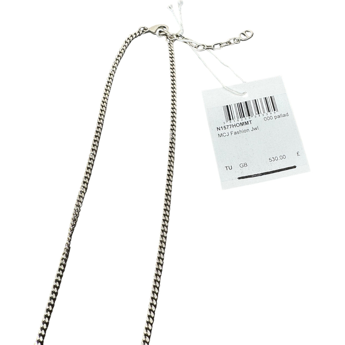 Men's Atelier Logo Necklace Silver - Photo 4