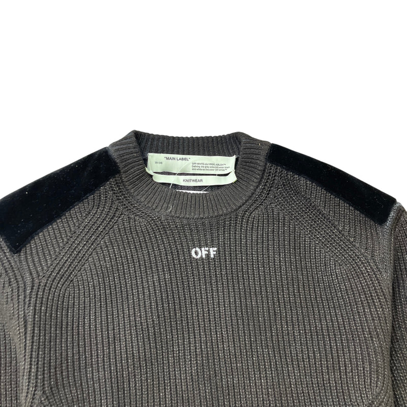 Men's Logo Knit Jumper Black Size M
