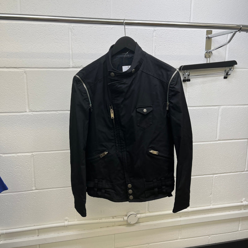 Men's Biker Jacket Black Size S