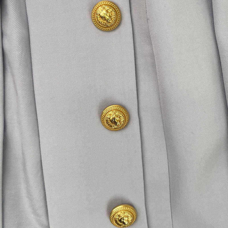 Women's Double Breasted Blazer Jacket Blue Size S