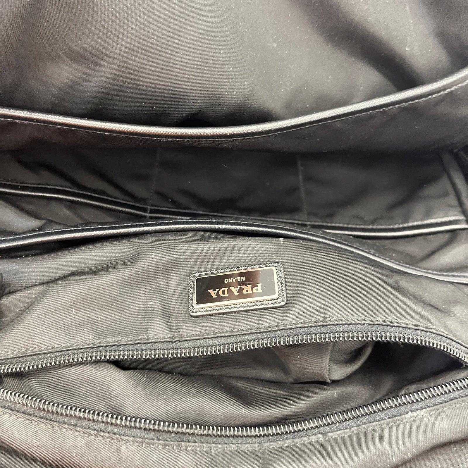Men's Tessuto nylon compression Backpack Black - Photo 13