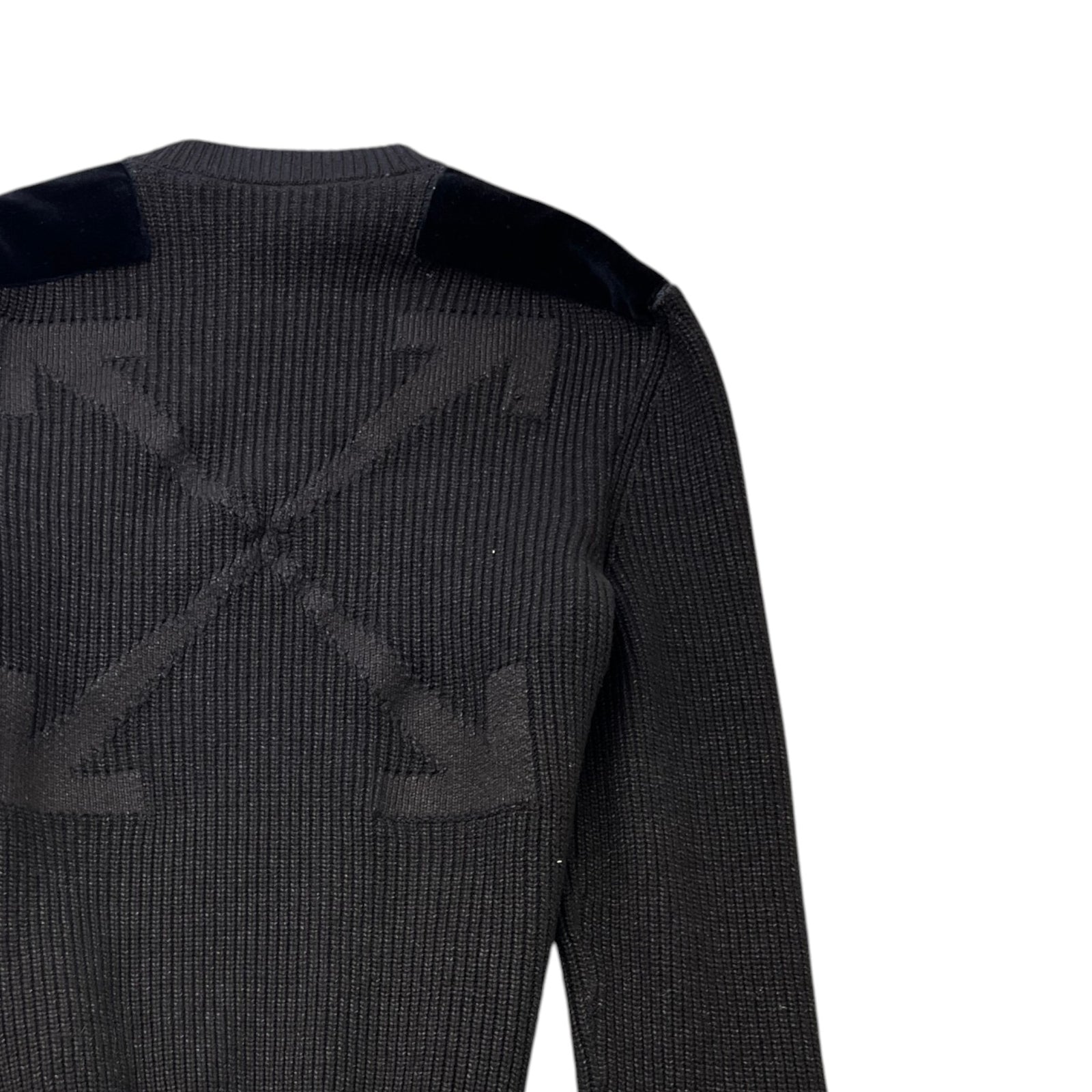 Men's Logo Knit Jumper Black Size M - Photo 4