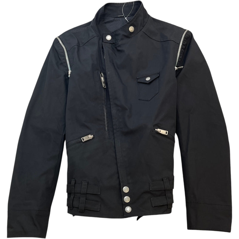 Men's Biker Jacket Black Size S