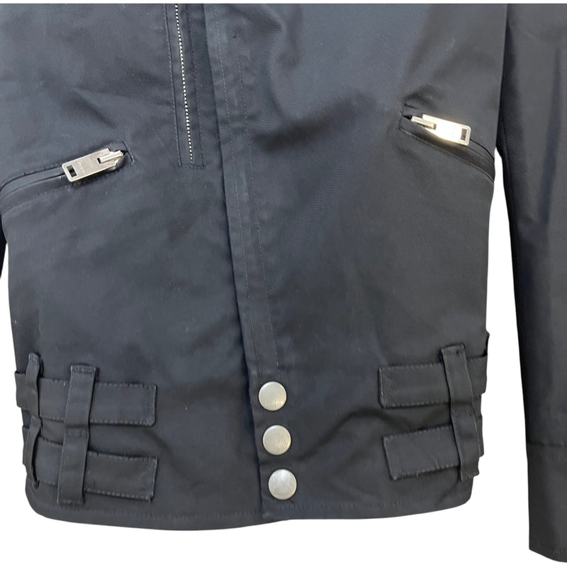 Men's Biker Jacket Black Size S