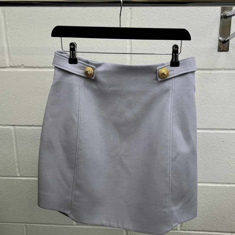 Women's Logo Buttons Skirts Blue Size UK10