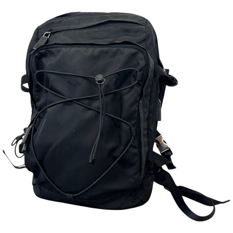 Men's Tessuto nylon compression Backpack Black