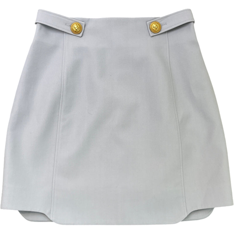 Women's Logo Buttons Skirts Blue Size UK10