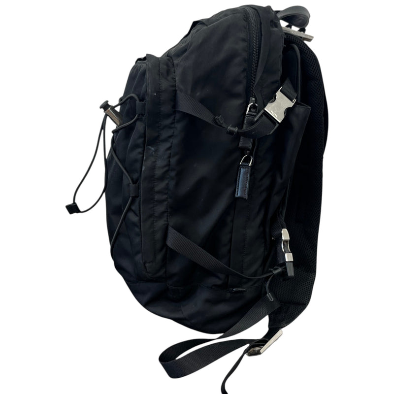 Men's Tessuto nylon compression Backpack Black