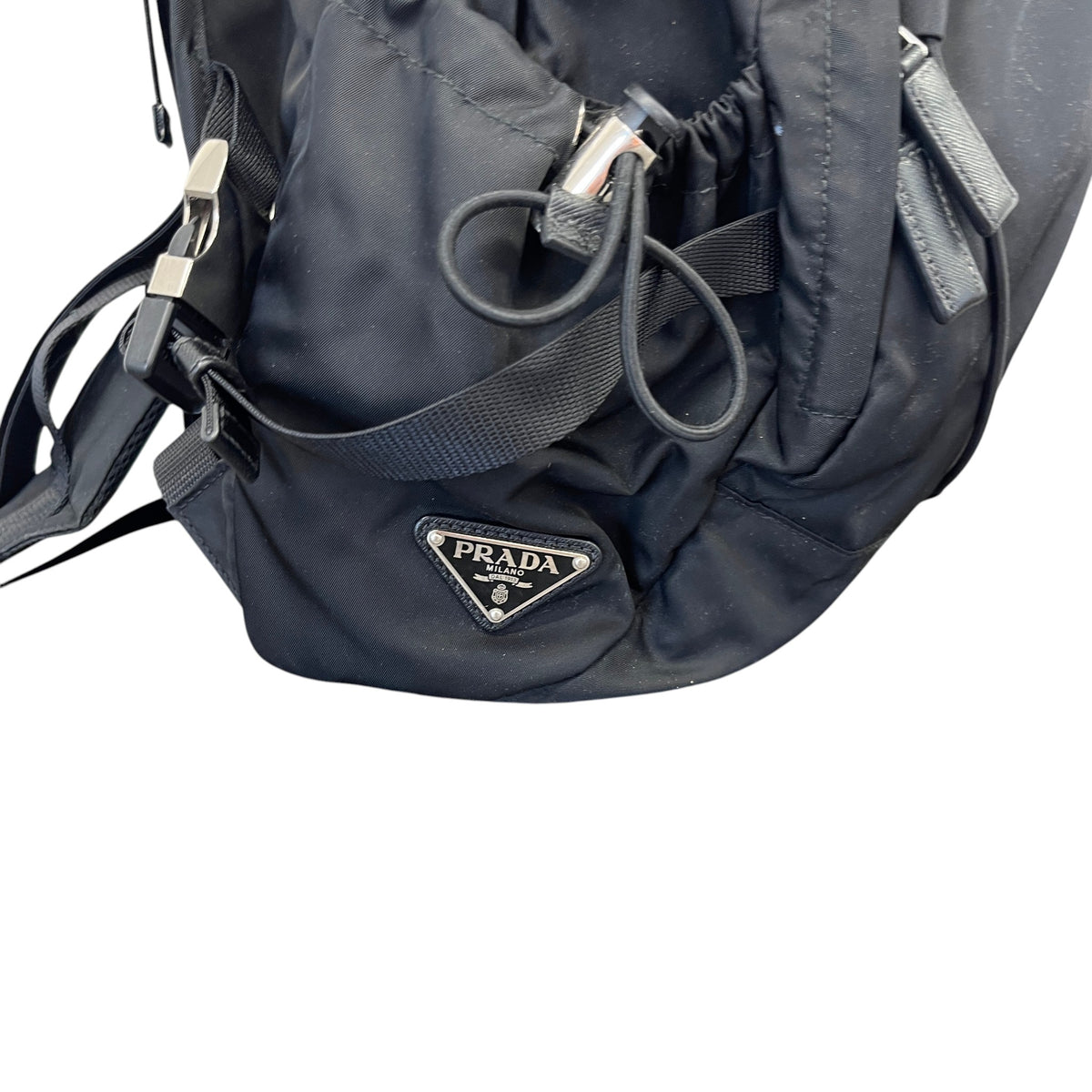 Men's Tessuto nylon compression Backpack Black - Photo 9